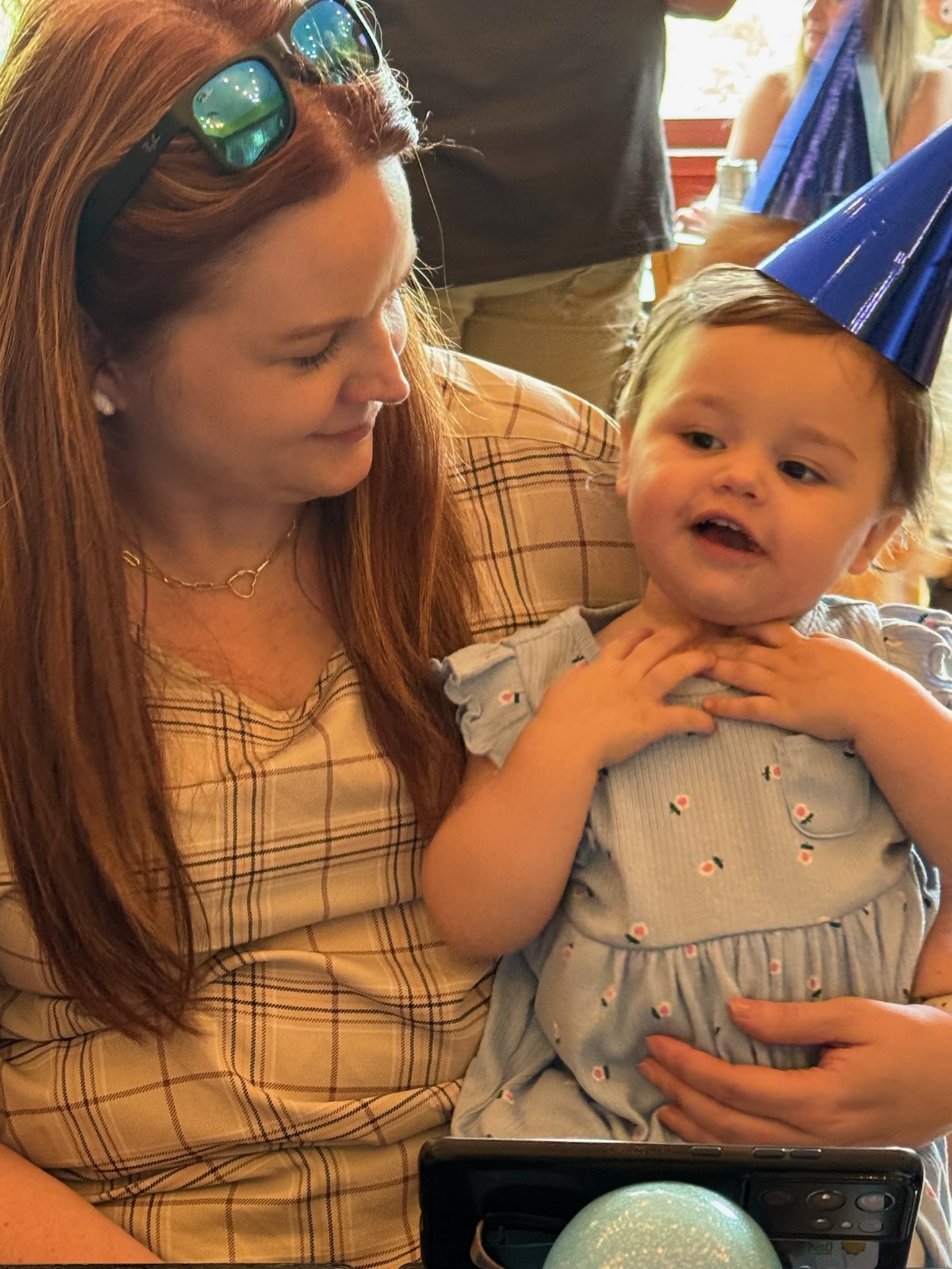 Sarah Kennedy with her granddaughter Thalia.
