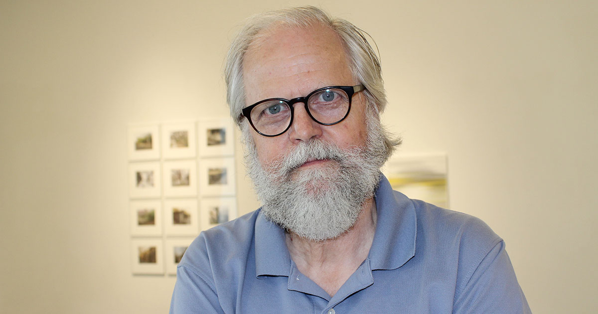 Mike Sinclair, KU professor of architecture & design, at Haw Contemporary.