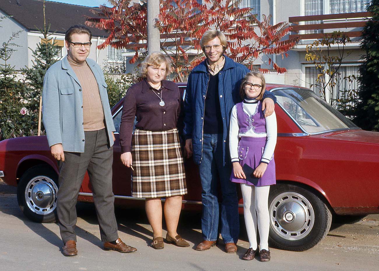 Fred Ricks with Germany host family