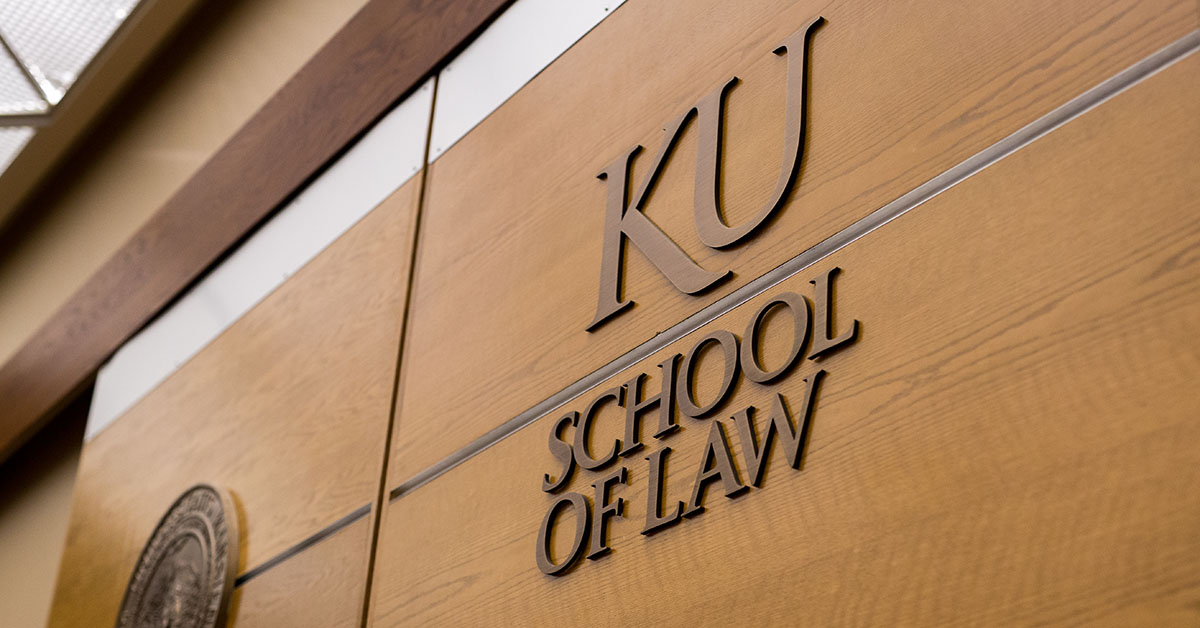 School of Law signage in Green Hall.