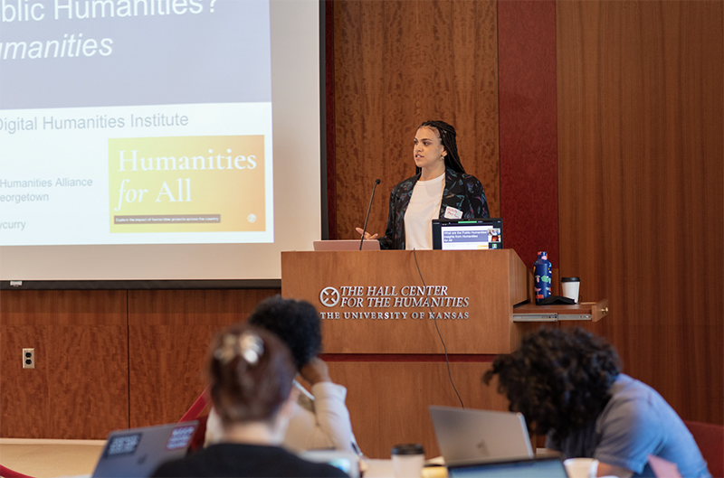 Michelle May-Curry, Humanities for All, at the Public Humanities Digital Institute at the University of Kansas.