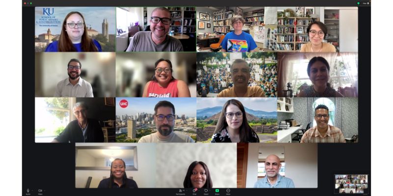 Zoom Screenshot of ACSP Faculty of Color participants and hosts.