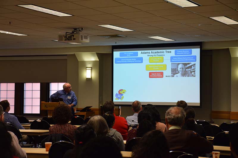 Dr. Steve Soper explaining the Adams Academic Tree