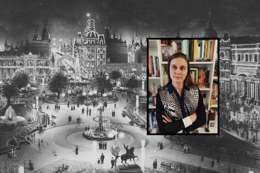 Buenos Aires, 1910. Inset photo of scholar Catalina Fara.