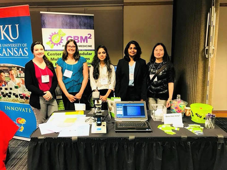 From left: Eva Mohr, Jenny Conner, Swarnagowri Vaidyanathan, Charuni Amarasekara, and Wenting Hu.