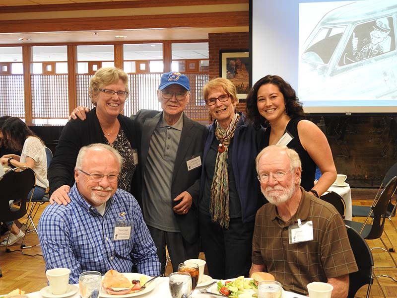 Clockwise from Left: Steve Soper, Sue Lunte, Ted Kuwana, Jane Kuwana, Ellen Kuwana, Don Leedy