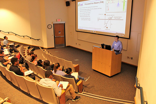 Prof. Sunggook Park discusses nanopatterning techniques.