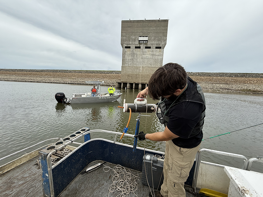 Researchers working to clear sediment at Tuttle Creek Lake