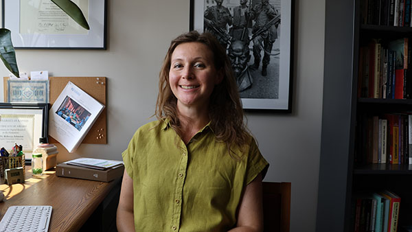 Rebecca Johnston in her office