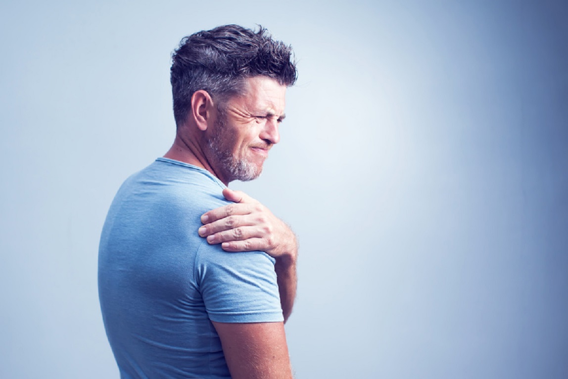 Man with shoulder pain