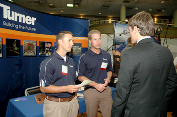 Two Employeers at the Engineering and Computing Career Fair