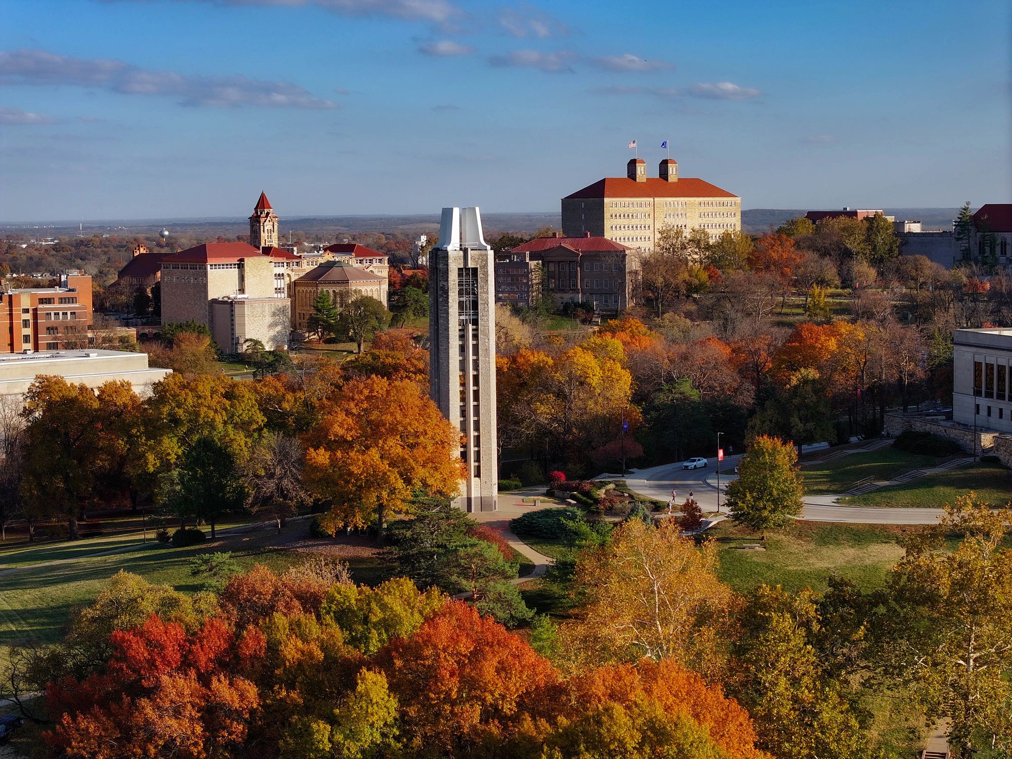 Fall color on the KU campus in 2023.