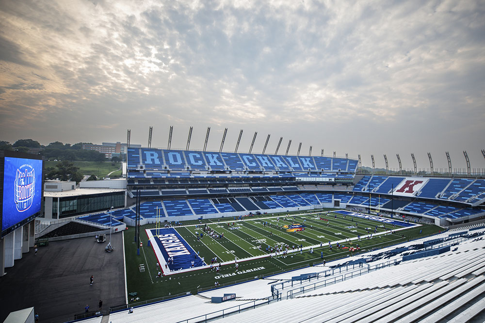 David Booth Kansas Memorial Stadium.