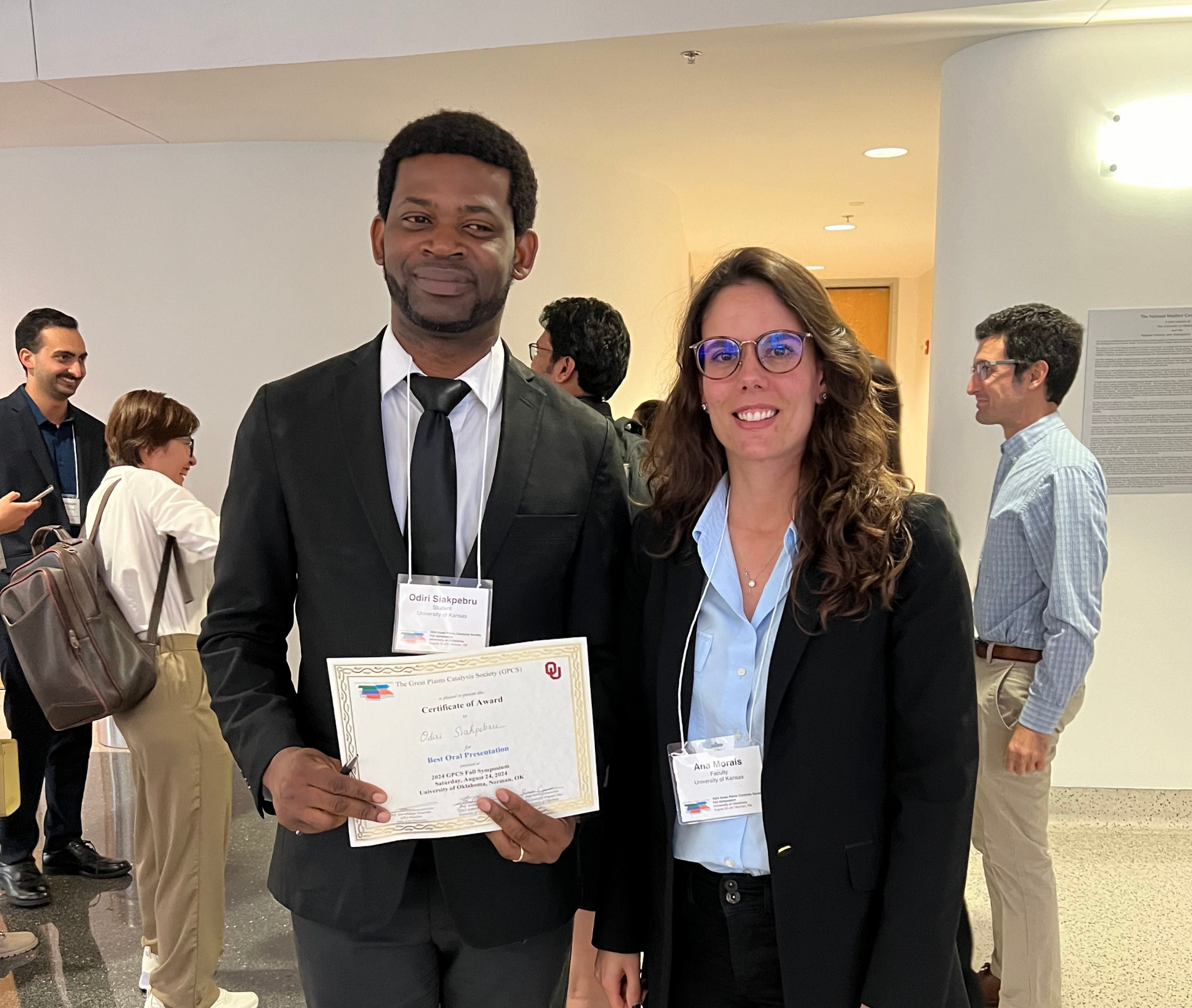 Kingsley and Ana pictured at the conference