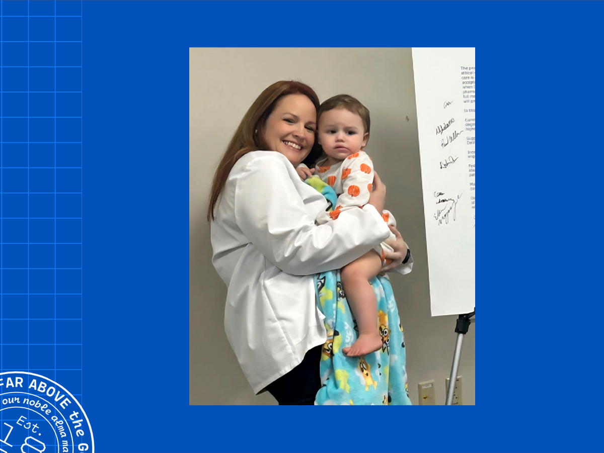 Sarah Kennedy and granddaughter Thalia.