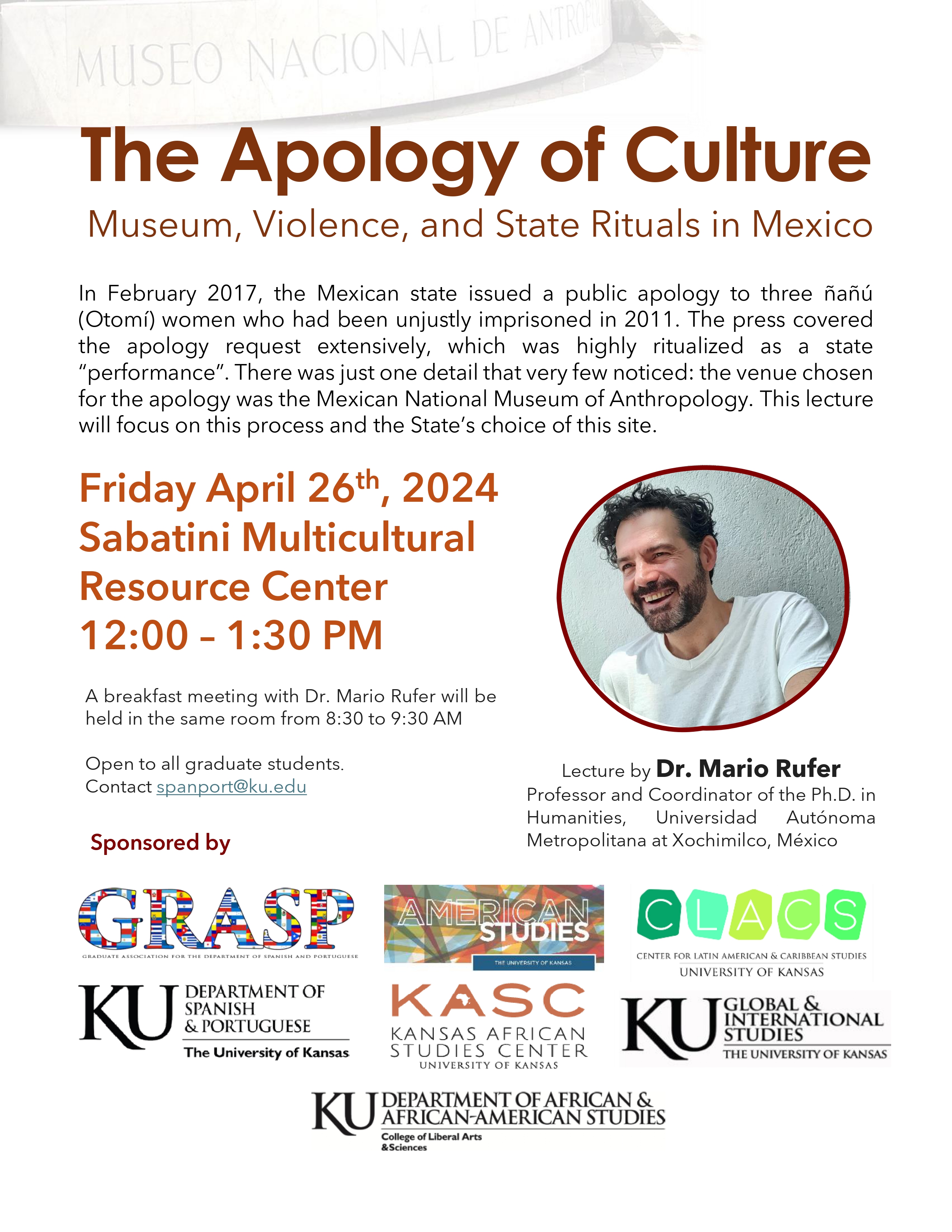 Keynote Speech Details from Mario Rufer