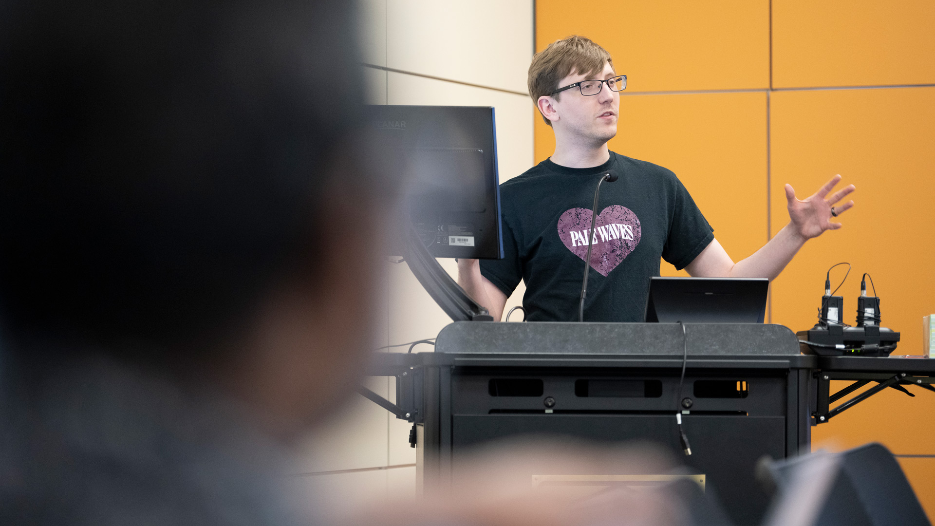 KU Libraries' Paul Thomas teaches about Zotero during a Fridays on Fourth workshop.