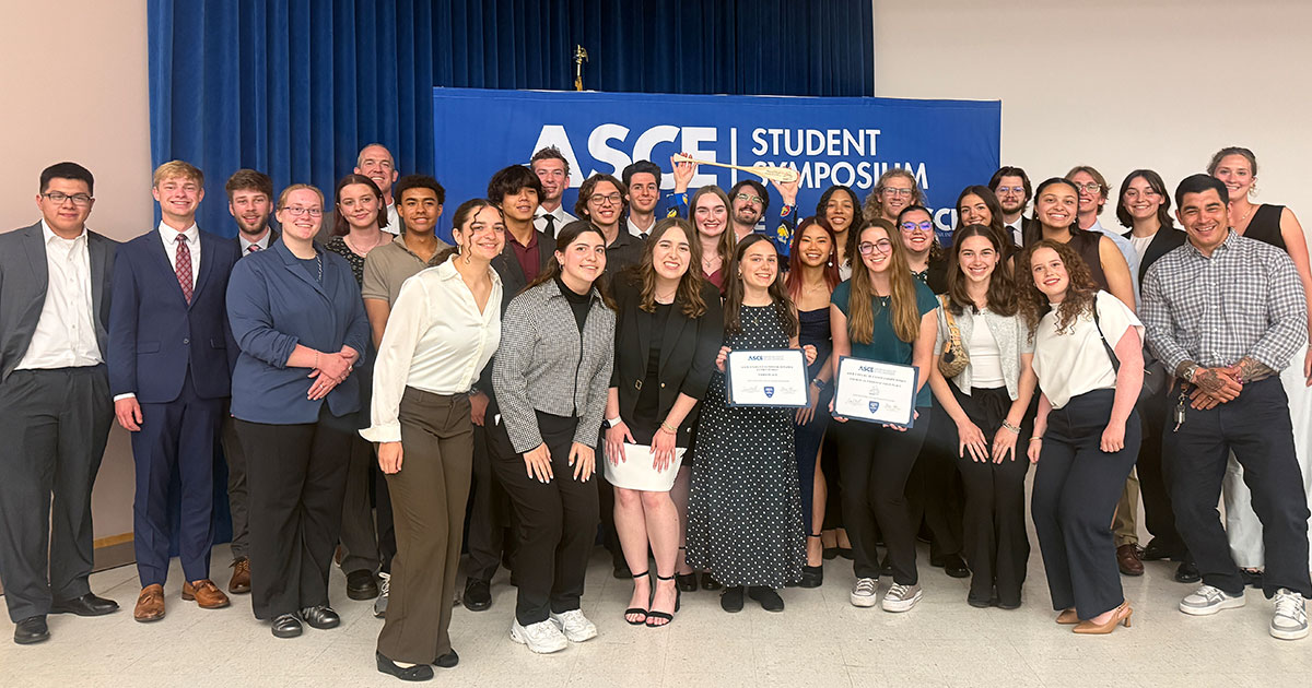The KU-ASCE Chapter at the ASCE Symposium