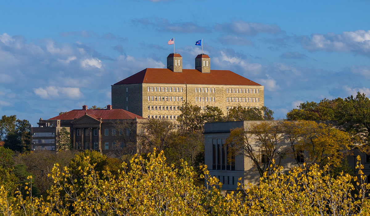 Fraser Hall in fall