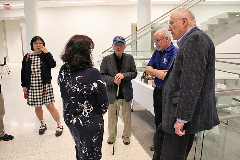 (from left) Dr. Minae Mure, Dr. Maggie Witek, Dr. Ted Kuwana, Dr. Steve Soper, Dr. George Wilson