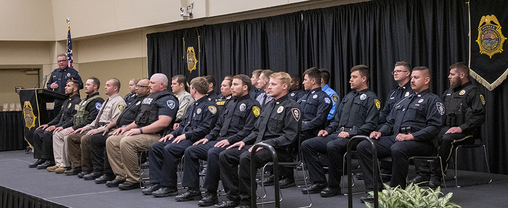 The 292nd Basic Training Class of the Kansas Law Enforcement Training Center.