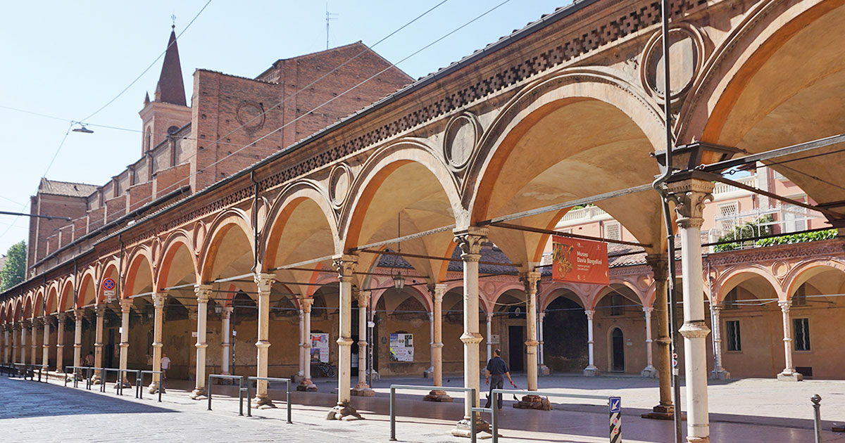 edieval porticoes on Bologna’s Strada Maggiore, near the church of Santa Maria dei Servi. Credit: Areli Marina