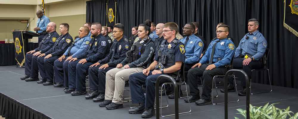 The 296th Basic Training Class of the Kansas Law Enforcement Training Center