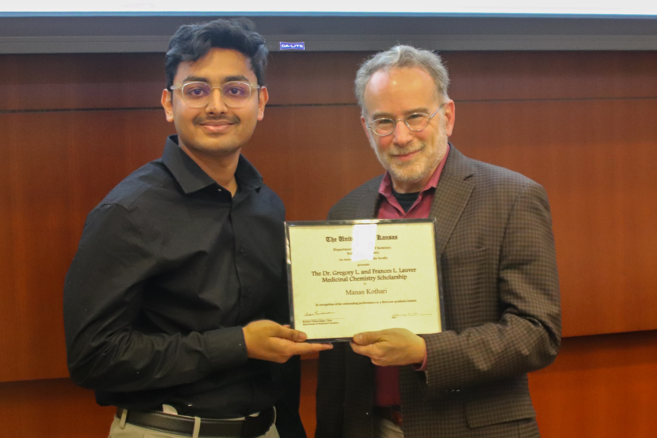 Manan Kothari and Dr. Michael Wolf