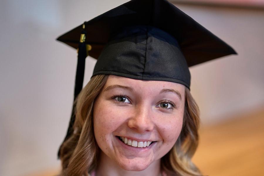 Graduating MSW student Madisen Kratz