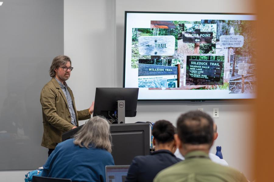 Jeremy Shellhorn presents during the 2025 Sprints Showcase