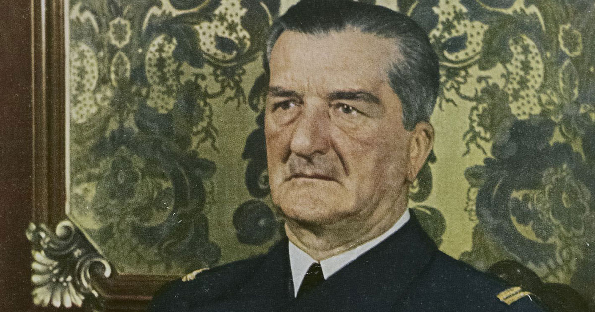Portrait of Hungarian leader Miklos Horthy, circa 1932. Credit: Bibliotheque nationale de France