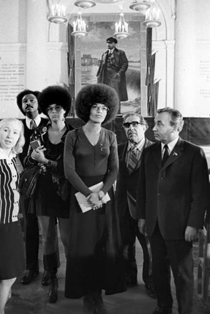 Angela Davis visiting Russia in 1972