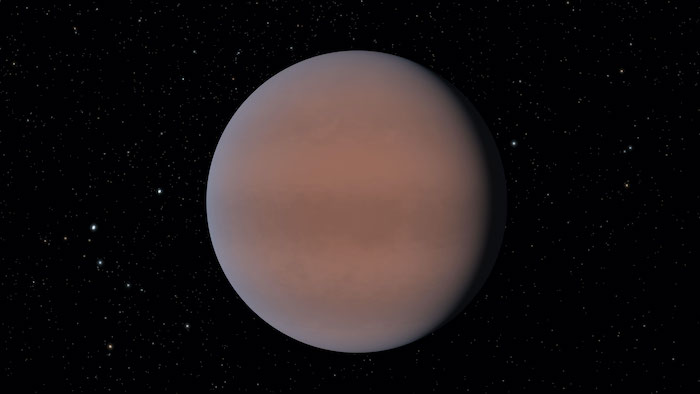 Artist's rendering of "Warm Neptune" TOI-674 b. Credit: NASA