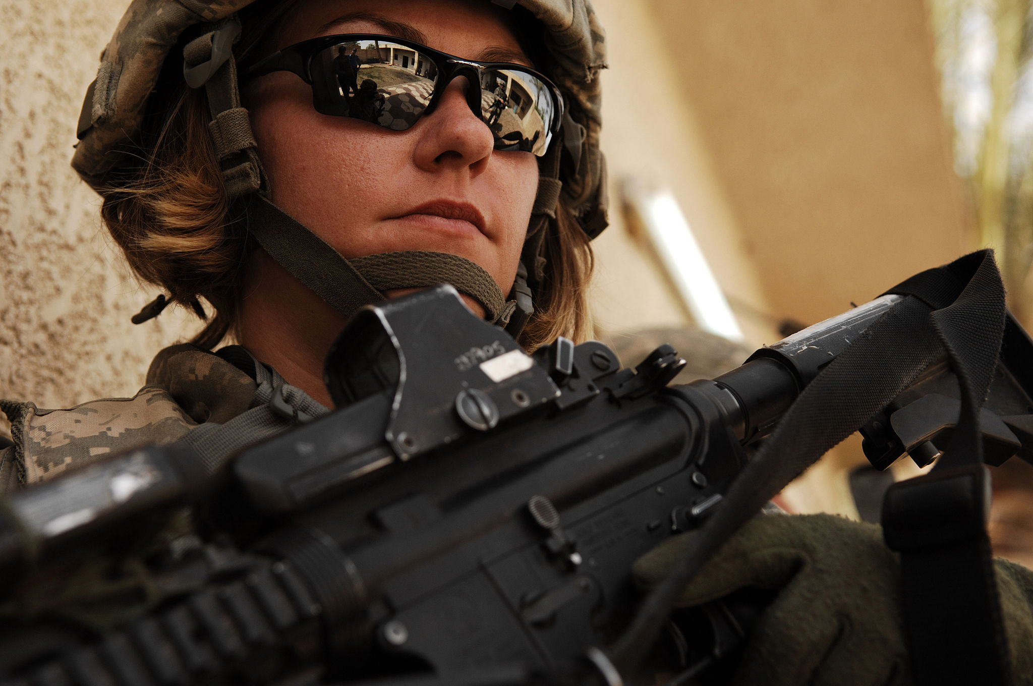 Soldier in Iraq, 2008, Department of Defense file image. Soldier not involved with KU study.