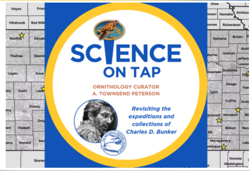 Science on Tap with Ornithology Curator A. Townsend Peterson - Wednesday July 23 from 7:30-8:30 PM at Free State Brewing Company.