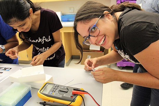 Jenny is happy to try screen printing her electrodes onto the chip, rather than painting them on with silver/silver chloride paste.