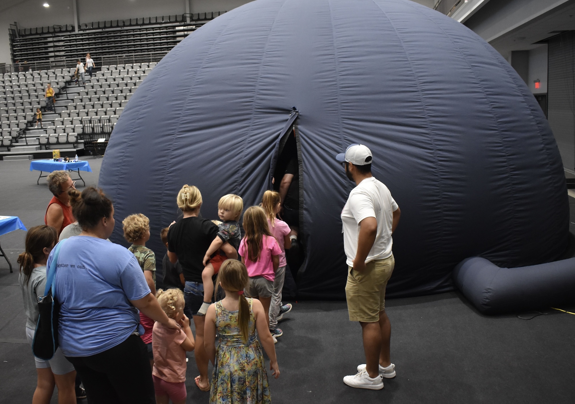 Visitors to KU's Planetarium