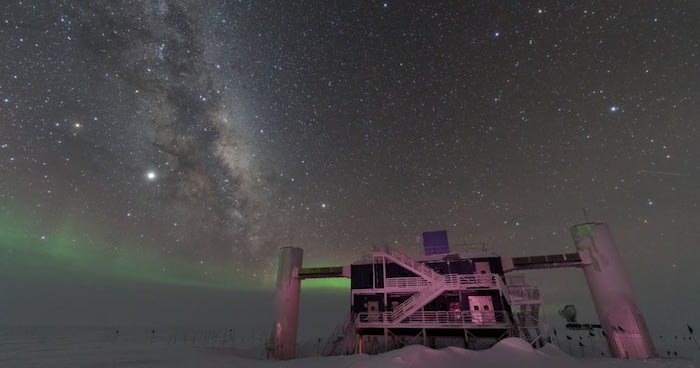 The IceCube Neutrino Observatory  CREDIT: Bejamin Eberhardt / IceCubeNSF