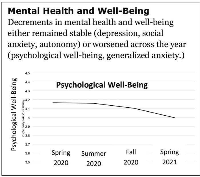 "Mental Health and Well-Being" chart by Andrea Follmer Greenhoot and colleagues