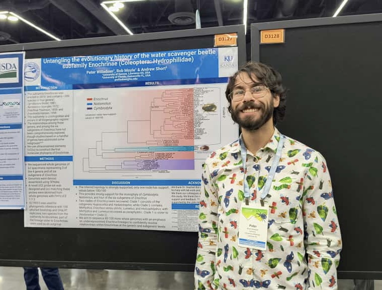 Peter Willadsen with his ESA 2025 Poster.