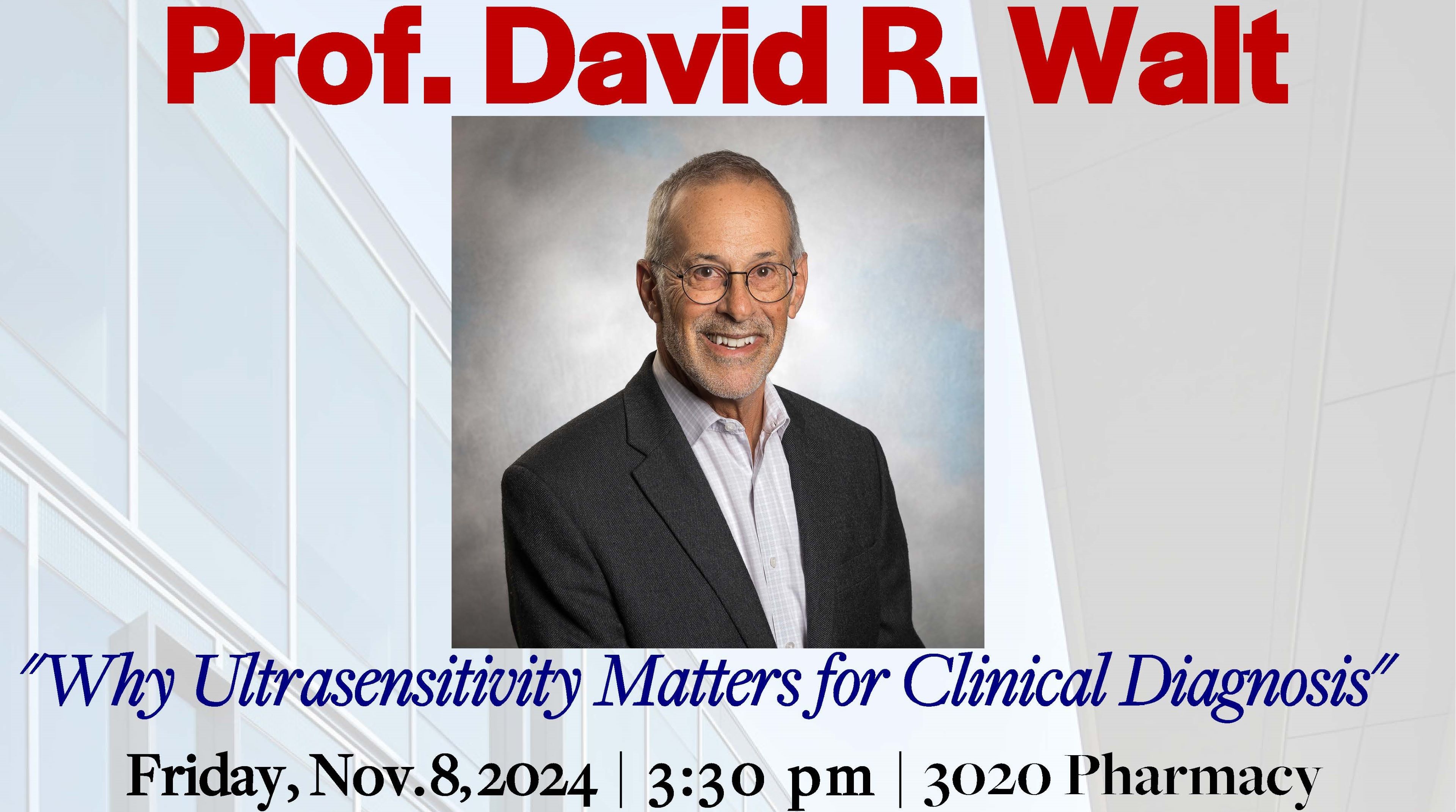 Annual Adams Lecture featuring David R. Walt | Adams Institute