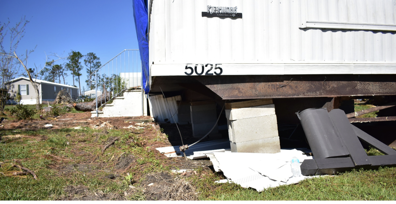 Damaged trailer