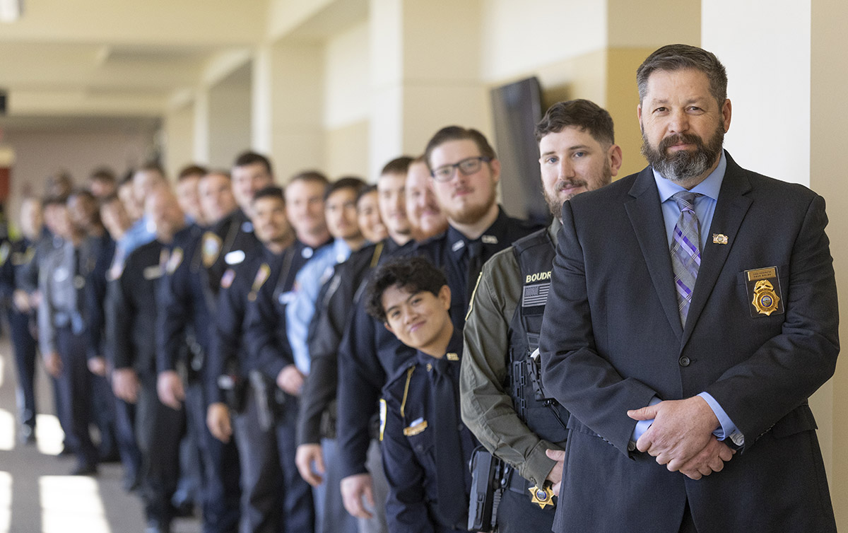 KLETC graduates line up for ceremony.