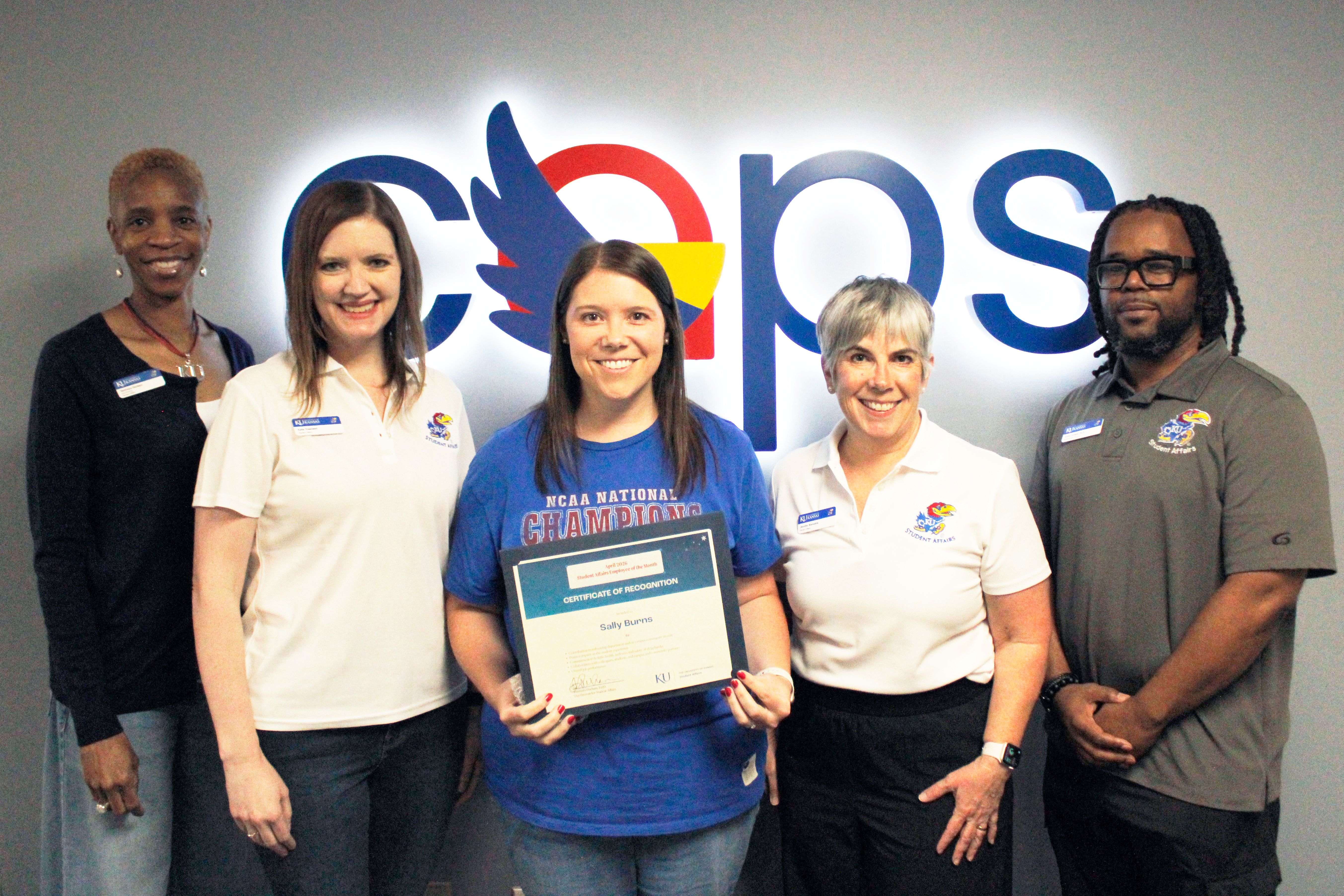 Left to Right: Tammara Durham, Katie Treadwell, Sally Burns, Jennifer Wamelink, Kevin Joseph