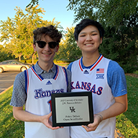 John Marshall, Lawrence, and Jiyoon Park, Topeka, took third place in a major national debate tournament.