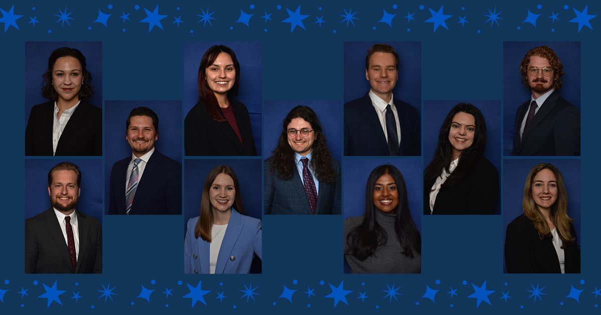 Eleven KU Law students from the class of 2026