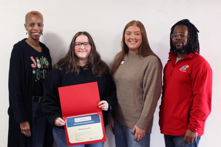 Left to Right: Tammara Durham, Mikayla Leader, Bailee Myers, Kevin Joseph