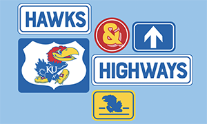KU Hawks & Highways logo