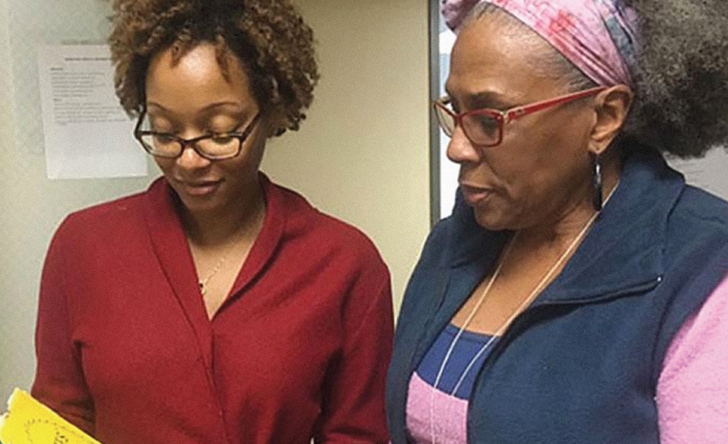 HBW founding director Maryemma Graham, right, and current director, Ayesha Hardison.