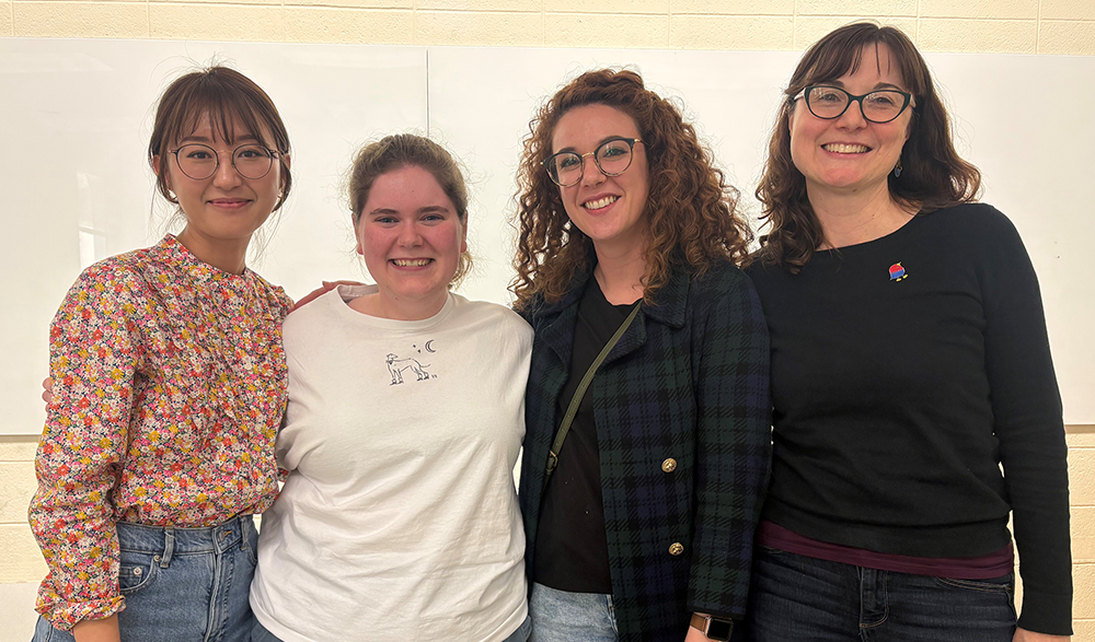 Jieun Lee, Jocelyn Brown, Lacey Wade and Alison Gabriele (left to right)